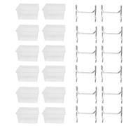 MOLERRI 12 Piezas Tablero Perforado el Plastico Kit Papeleras - Tablero Perforado Papeleras con - Tablero Perforado Accesorios Banco Trabajo Papeleras Se Adapta Tablero Clavijas