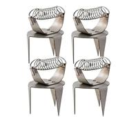 MOLERRI 4 Piezas de Abrazaderas para Esmaltado Arcilla Cerámica, Pinzas para Esmaltado, Herramientas Esmaltado de Cerámica Resistentes y Prácticas de Metal, Abrazaderas para Punta Dedos