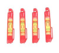 MOLERRI 4 Piezas Niveles de Burbuja de LíNea Colgante de de Cuerda para NivelacióN de TopografíA, Oficios de ConstruccióN, AlbañIleríA, Etc. (Rojo)