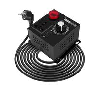 MOLERRI Ac220V 4000W Scr Regulador ElectróNico de Voltaje Temperatura Motor Ventilador Controlador de Velocidad Dimmer Herramienta EléCtrica Ajustable, Enchufe Eu