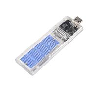 MOLERRI Carcasa Externa M.2 Ngff Ssd Caja de Disco Duro Ssd Transparente de Alta Velocidad Usb3.0 Gen1 5Gb / S para Pc Azul