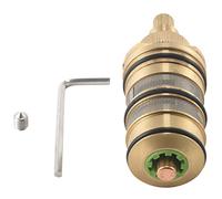 MOLERRI Cartucho TermostáTico de Ducha de BañO de LatóN y Manija para VáLvula Mezcladora Mezclador Barra de Ducha Mezclador Grifo de Ducha Mezclador Cartucho de VáLvula