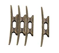 MOLERRI Grapa para Muelle de Barcos de 4 Pulgadas para Amarrar Barcos de Bronce de Hierro Fundido Adecuado para DecoracióN MaríTima de Lago de Playa NáUtica, 4 Piezas