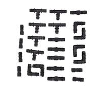 MOLERRI Kit de Accesorios de Riego para Tubos de -6 Tees, 6 Acoplamientos, 6 Extremos, 6 - Sistemas de Rociadores por Compatibles con 16 Mm