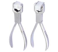 MOLERRI Kit de FabricacióN de Anillos de 2 Piezas Alicates de Punta de Cadena Herramienta Doblado y Envoltura de Metal Doblador Anillos Acero Inoxidable Herramienta para Doblar Anillos