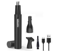 MOLERRI Recortador de Pelo de Nariz y Orejas para Hombres y Mujeres, Recortador de Pelo de Nariz Recargable por USB, Cortapelos de Nariz Resistente Al Agua IPX7