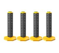 MOLERRI Regla de Nivelación de Techo, Herramienta para Colocar Baldosas de Piso y Pared, Artefacto Ligero de Acero, Nivelador de Burbuja Horizontal, 4 Unidades