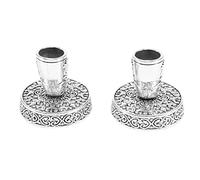 MOLERRI Soporte de BolíGrafo de Pluma de Metal Redondo Vintage, 2 Piezas, Soporte de Pluma de InsercióN, Soporte de Pluma, Base de BolíGrafos de Escritorio