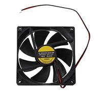 MOLERRI Ventilador de Refrigeracion Plastico Negro Cuadrado 9025 90 x 90 x 25mm CC 12V 0.25A