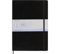 Moleskine 29.7 x 42 cm A3 Size Watercolour Notebook Classic Watercolour Notebook, Paper Suitable for Watercolour Pencils and Paints Hard Cover and Elastic Closure, Colour Black, 60 Pages