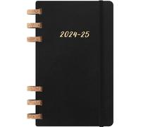 Moleskine Academic Monthly Planner 2025-2025, Agenda Semanal y Mensual de 12 Meses, Agenda Universitaria con Tapa Blanda, Color Negro, Formato Grande 15 x 21 cm