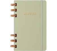 Moleskine Academic Monthly Planner 2025-25, Agenda Semanal y Mensual de 12 Meses, Agenda Universitaria con Tapa Blanda, Color Crush Kiwi, Formato Grande 15 x 21 cm