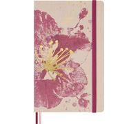 Moleskine Agenda 18 Meses 2026 2027 Sakura - Agenda semanal de tapa dura con cierre elástico, incluye tarjetas de felicitación, pegatinas y marcador temático, formato Large 13 x 21 cm