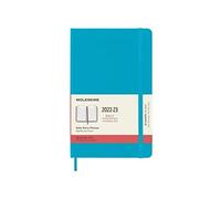 Moleskine - Agenda Diaria 18 Meses 2022-2023, Agenda con Tapa Dura y Cierre Elástico, Tamaño Grande,13 x 21 cm, Azul