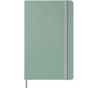 Moleskine agenda diaria 2027, planificador de 12 meses con tapa dura verde