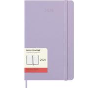 Moleskine 12 Monate Tageskalender 2026, Large/A5, 1 Tag = 1 Seite, fester Einband, Flieder