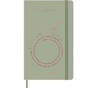Moleskine - Agenda Semanal 18 Meses 2022-2023, Edición Limitada "El Principito", Agenda Semanal con Tapa Dura y Cierre Elástico, Tamaño Grande, 13 x 21 cm, Color Rose