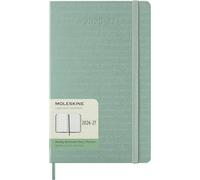 Moleskine 18 Monate Wochen Notizkalender 2026/2027, L/A5, 1 Wo = 1 Seite, rechts linierte Seite, fester Einband, Salbeigrün