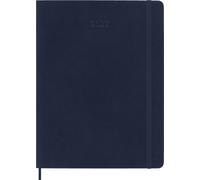 Moleskine Agenda Semanal 2027, Agenda de 12 Meses con Espacio para Notas, Tapa Blanda y Cierre Elástico, Formato XL 19x25 Cm, Color Azul Zafiro