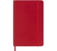 Moleskine Planificador semanal clásico de 12 meses 2027, tapa blanda, bolsillo (3,5 x 5,5 pulgadas), rojo escarlata, 144 páginas