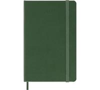 Moleskine Agenda Semanal 2027, Agenda de 12 Meses con Espacio para Notas, Tapa Dura y Cierre Elástico, Formato Pocket 9x14 Cm, Color Verde Mirto