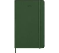 Moleskine Agenda Semanal 2027, Agenda de 12 Meses con Espacio para Notas, Tapa Dura y Cierre Elástico, Formato L 13x21 Cm, Colore Verde Mirto