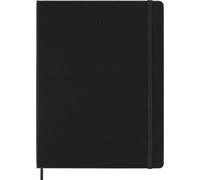 Moleskine Agenda Semanal 2027, Agenda de 12 Meses Pro Vista Vertical con Tapa Dura y Cierre Elástico, Formato XL 19x25 cm, Color Negro