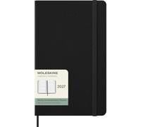 Moleskine Agenda Semanal 2027, Agenda de 12 Meses Vista Horizontal con Tapa Dura y Cierre Elástico,Formato L 13x21 Cm, Color Negro
