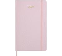 Moleskine Agenda Semanal 2027, Precioso y Ético Planner 12 Meses con Espacio para Notas, Tapa Blanda Vegana y Caja de Regalo, Formato L 13x21 Cm, Color Rosa Cereza