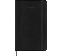 Moleskine 12 Monate Wochen Notizkalender Deutsch 2026, Pocket/A6, 1 Wo = 1 Seite, rechts linierte Seite, Weicher Einband, Schwarz