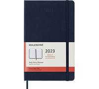 Moleskine Agenda Semanal de 12 Meses, Calendario 2023, Tapa Dura y Cierre Elástico, Tamaño Grande 13 x 21 cm, Azul Zafiro