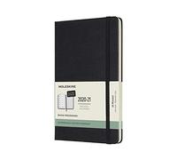 Moleskine - Agenda Semanal de 18 Meses 2020/2021, Agenda de Bolsillo en Alemán, Agenda Semanal con Tapa Dura y Cierre Elástico, Tamaño Grande 13 x 21 cm, Color Negro, 208 Páginas