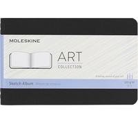 Moleskine - Art Collection, Cuaderno para Bocetos y Dibujo con Tapa Dura, Papel Adecuado para Bolígrafos, Lápices y Carboncillo, Color Negro, Tamaño de Bolsillo 9 x 14 cm, 72 Páginas
