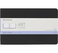Moleskine - Art Collection, Cuaderno para Dibujo y Bocetos, Tapa Dura, Papel Apto para Bolígrafos, Lápices y Carboncillo, Color Negro, Tamaño Grande 13 x 21 cm, 88 Páginas