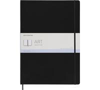 Moleskine Art Sketchbook, Bloc de Dibujo con Tapa Dura y Cierre Elástico, Papel Adecuado para Acuarelas y Lápices Acuarelables, Color Negro, Formato A3, 96 Páginas