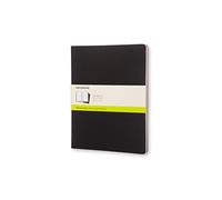Moleskine Cahier - Diario liso extragrande, papel de estraza, negro