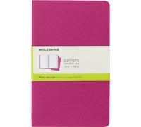 Moleskine - Cahier Journal Cuaderno de Notas, Set de 3 Cuadernos con Páginas , Tapa de Cartón y Cosido de Algodón Visible, Color Rosa Cinética