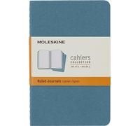 Moleskine Cuaderno de bolsillo con líneas color azul 3 unidades