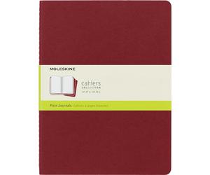 Moleskine CH123 - Set de 3 cuadernos, XL 19 x 25, color rojo