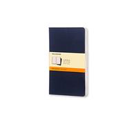 Moleskine CH216 - Set de 3 cuadernos a rayas, grandes, color azul marino