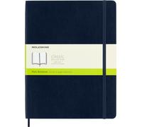 Moleskine Clásico Cuaderno, Tapa Blanda, XL (19.1cm x 24.1cm) Liso / Azul 192