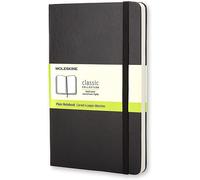 Moleskine Clásico Cuaderno Tapa Dura Grande 5 x 8.25 Llano / en Blanco Negro 240