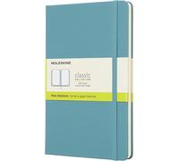 Moleskine Clásico Cuaderno Tapa Dura Grande Liso / Blanco Reef Azul 240 Páginas