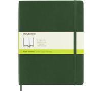 Moleskine Classic Notebook, Cuaderno con Páginas Blancas, Tapa Blanda y Cierre Elástico, Tamaño XL 19 x 25 cm, Color Verde Mirto, 192 páginas