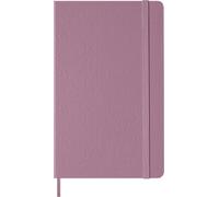Moleskine Classic Notebook, Cuaderno Rayado con Tapa Dura y Cierre Elástico, Color Rosa Majestuoso, Tamaño Large 13 x 21 cm