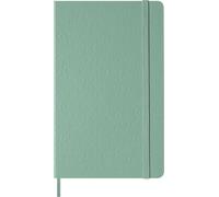 Moleskine Classic Notebook, Cuaderno Rayado con Tapa Dura y Cierre Elástico, Color Verde Salvia, Tamaño Large 13 x 21 cm
