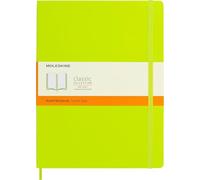 Moleskine Cuaderno clásico XL 19x25 cm, rayado, tapa blanda, cierre elástico, Verde limón
