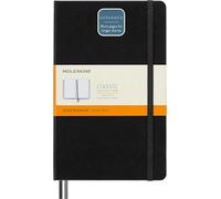 Moleskine Classic Notebook Expanded, Cuaderno Rayado, Tapa Dura y Cierre Elástico, Large 13 x 21 cm, Negro, 400 Páginas