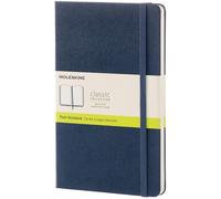Moleskine Classic Plain Paper Notebook, Hard Cover and Elastic Closure Journal,