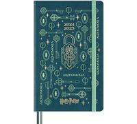 Moleskine Colección Hechizos Wizarding World Harry Potter Alhomora Weekly Planner, Agenda Semanal 18 Meses Tapa Dura Resplandeciente, Formato Grande 13 x 21 cm